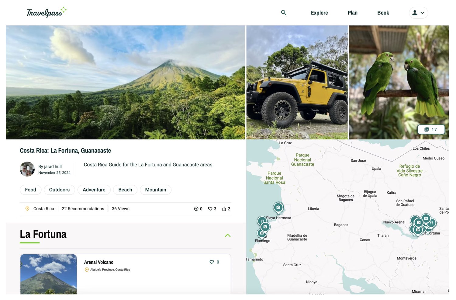 Travelpass.com community — itineraries, traveler profiles, planning tool